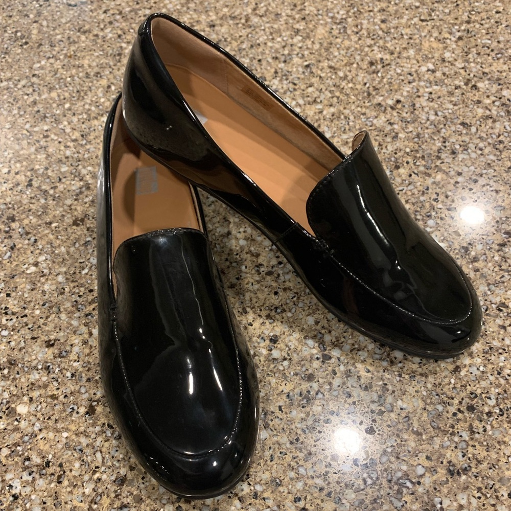 FitFlop Patent Faux-Leather “Lena” Loafers
